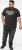 D555 EDWALTON NYCTY Camo Printed Crew Neck T-Shirt Washed Black - T-shirts - T-shirts Homme Grande Taille