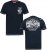 D555 GRAHAM YOSEMITE Chest And Back Printed Crew Neck T-Shirt Navy - T-shirts - T-shirts Homme Grande Taille