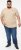 D555 SANDFORD Double Layer On Neck Ribs And Hem Waffle Textured T-Shirt Beige - T-shirts - T-shirts Homme Grande Taille
