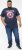 D555 ROGERS Official Captain America Printed T-Shirt Dark Navy - T-shirts - T-shirts Homme Grande Taille