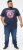 D555 ROGERS Official Captain America Printed T-Shirt Dark Navy - T-shirts - T-shirts Homme Grande Taille