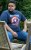 D555 ROGERS Official Captain America Printed T-Shirt Dark Navy - T-shirts - T-shirts Homme Grande Taille