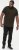 D555 RAUL AOP Jersey Polo With Jacquard Collar, Ribs And Chest Pocket Black - Polos - Polos homme grande taille
