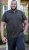 D555 RAUL AOP Jersey Polo With Jacquard Collar, Ribs And Chest Pocket Black - Polos - Polos homme grande taille