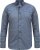 D555 MANGALA Geometric AOP Long Sleeve Shirt With Concealed Button Down Collar Navy - Chemises - Chemises Grandes Tailles Hommes