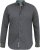 D555 KEATON Micro AOP Long Sleeve Shirt With Concealed Button Down Collar Grey - Chemises - Chemises Grandes Tailles Hommes