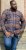 D555 SHERLOCK Check Overshirt With Two Patch Pockets & Button Down Collar Navy - Chemises - Chemises Grandes Tailles Hommes