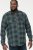 D555 GARFIELD Check Overshirt With Two Patch Pockets & Button Down Collar Navy - Chemises - Chemises Grandes Tailles Hommes