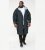 D555 Webber Veste déperlante avec doublure sherpa noire - Vestes - Vestes Homme Grandes Tailles