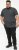 D555 ORSTON Reno Fabric Crew Neck T-Shirt With Chest Embroidery Black Reno - T-shirts - T-shirts Homme Grande Taille