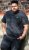 D555 ORSTON Reno Fabric Crew Neck T-Shirt With Chest Embroidery Black Reno - T-shirts - T-shirts Homme Grande Taille