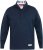 D555 SWANN Quarter Neck Sweatshirt With Quilted Top Panel Navy - Sweatshirts & hoodies - Sweatshirts/Hoodies grande taille homme
