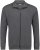 Adamo Athen Sweat Jacket with Full Zipper Charcoal - Sweatshirts & Hoodies - Sweatshirts/Hoodies grande taille homme