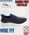 D555 Blyth 2 Kingsize Hands Free Shoes With Knitted Top Navy - Chaussures homme 40-52 - 