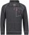 Adamo Manuel Sweatshirt with Zipper Charcoal - Sweatshirts & hoodies - Sweatshirts/Hoodies grande taille homme
