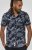 D555 Truro Hawaiian AOP Short Sleeve Button Down Collar Shirt Navy - Chemises - Chemises Grandes Tailles Hommes