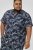 D555 Truro Hawaiian AOP Short Sleeve Button Down Collar Shirt Navy - Chemises - Chemises Grandes Tailles Hommes