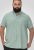 D555 Falmouth 2 Linen Mix Short Sleeve Shirt With Button Down Mint - Chemises - Chemises Grandes Tailles Hommes