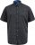 D555 Matlock Short Sleeve AOP Shirt With Hidden Button Down Black - Chemises - Chemises Grandes Tailles Hommes