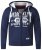 D555 Thurston Full Zip Hoodie Navy - Sweatshirts & hoodies - Sweatshirts/Hoodies grande taille homme