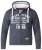 D555 Vadal Full Zip Hoodie Charcoal - Sweatshirts & hoodies - Sweatshirts/Hoodies grande taille homme