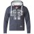 D555 Vadal Full Zip Hoodie Charcoal - Sweatshirts & hoodies - Sweatshirts/Hoodies grande taille homme