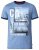 D555 Howie Fine Stripe T-shirt Blue - T-shirts - T-shirts Homme Grande Taille