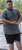 D555 Poole Circle Wave Printed Crew Neck T-shirt Khaki - T-shirts - T-shirts Homme Grande Taille