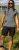 D555 Poole Circle Wave Printed Crew Neck T-shirt Khaki - T-shirts - T-shirts Homme Grande Taille