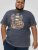 D555 Stockport Multi Coloured Guitar Printed T-Shirt Denim - T-shirts - T-shirts Homme Grande Taille