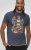 D555 Stockport Multi Coloured Guitar Printed T-Shirt Denim - T-shirts - T-shirts Homme Grande Taille