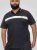 D555 Hinckley Stretch Polo With Contrast Tipping Collar Navy - Polos - Polos homme grande taille