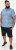 D555 Torquay AOP Short Sleeve Button Down Collar Shirt Blue Wave - Chemises - Chemises Grandes Tailles Hommes