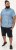 D555 Torquay AOP Short Sleeve Button Down Collar Shirt Blue Wave - Chemises - Chemises Grandes Tailles Hommes