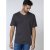 D555 Signature V-neck T-shirt Charcoal - T-shirts - T-shirts Homme Grande Taille