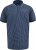 D555 Coventry AOP Polo Shirt Jacquard Collar & Ribbed Cuffs Navy - Polos - Polos homme grande taille