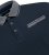 D555 Ilkeston Jacquard Collar & Cuff Short Sleeve Pique Polo Navy - Polos - Polos homme grande taille