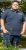 D555 Ilkeston Jacquard Collar & Cuff Short Sleeve Pique Polo Navy - Polos - Polos homme grande taille