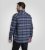 D555 Shrewsbury Long Sleeve with Chest Pocket Blue/Navy Check - Chemises - Chemises Grandes Tailles Hommes