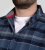 D555 Shrewsbury Long Sleeve with Chest Pocket Blue/Navy Check - Chemises - Chemises Grandes Tailles Hommes