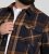 D555 Aldershot Long Sleeve Heavy Shacket Overshirt Tan/Navy Check - Chemises - Chemises Grandes Tailles Hommes