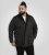 D555 Harborough Quilted Jacket with Corduroy Collar Black - Vestes - Vestes Homme Grandes Tailles