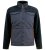 D555 Northampton Hybrid Sherpa Quilted Micro Fleece Jacket Navy - Vestes - Vestes Homme Grandes Tailles
