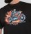 D555 Dewsbury Skeleton On Bike Crew Neck T-Shirt Black TALL SIZE - VÊTEMENTS HOMME MT-6XLT - Vêtements Tall Homme