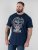 D555 Linton T-shirt avec Imprimé Crâne Multicolore Bleu Marine - T-shirts - T-shirts Homme Grande Taille