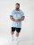 D555 Shoreham AO T-shirt avec Imprimé Venice Beach Bleu - T-shirts - T-shirts Homme Grande Taille