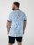D555 Shoreham AO T-shirt avec Imprimé Venice Beach Bleu - T-shirts - T-shirts Homme Grande Taille