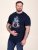 D555 Slater T-shirt imprimé Bleu marine - T-shirts - T-shirts Homme Grande Taille