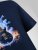 D555 Slater T-shirt imprimé Bleu marine - T-shirts - T-shirts Homme Grande Taille