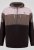 D555 Fitzgerald Zip Through Hoody With Cut & Sew Panels Noir - Sweatshirts & hoodies - Sweatshirts/Hoodies grande taille homme